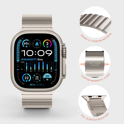 Grade 2 Titanium Band TT-07 for Apple Watch Ultra 1 & 2