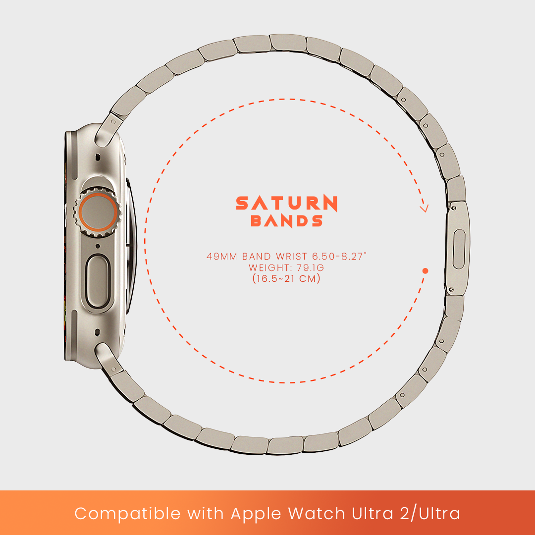 Grade 2 Titanium Band TT-07 for Apple Watch Ultra 1 & 2